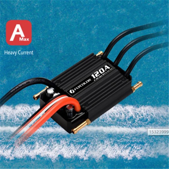 FlyColor 120A 2-6S Multiple Protections Waterproof Brushless ESC With 5.5V / 5A BEC for RC Boat